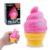 Stress Relief Pink Swirl Ice Cream Squishy Toy – Play GORO Nice Cream Sensory Squeeze Fidget Toy, Anti-Anxiety Toy for Kids & Adults, ADHD Autism Ages 3+
