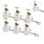 Stress Relief Toys , Rechargeable Fidget Clicker with Real Sound and LED Light, Stress Toy , Funny Interactive Desk Stress Relief Toy Gifts for Adults,white-6pcs