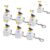 Stress Relief Toys , Rechargeable Fidget Clicker with Real Sound and LED Light, Keyboard Fidget , Funny Interactive Desk Stress Relief Toy Gifts for Adults,white-6pcs