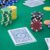 Striped Dice Poker Chips – Gray – Pack of 25 Clay Composite