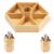 STS SELECTED Premium Bamboo Rotating Makeup Organizer