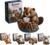 Sttlejura Beaver Tissue Box Sewing Kit, Patchwork Woodland Animal Quilted Cover DIY Craft Set with Pre Cut Fabric for Home Decor and Gift Projects