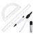 Student Protractor and Compass Set, 3 Pcs Geometry Math Set, 12 Inch Plastic Clear Ruler, Compass for Geometry and 180 Degree 6 Inch Protractor for Drawing Measuring School Office (Classic)