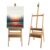 Stuelloaf Large Solid Beech Wood Painting Easel H-Frame with Storage Drawer