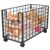 Stuffed Animal Organizer with Brake Wheels, Metal Plush Toy Storage Organizer, Large Capacity Kids Toy Storage Bin with Anti-Tip Straps for Playroom, Kids Room, Nursery