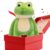 Stuffed Frog Plush Toy | Shy Eye-Covering Cute Magnetic Hand Decoration