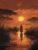 Stunning Sunset African Woman Walking in Red Dress Digital Oil Painting Style Wooden Jigsaw Puzzle 1000 Pieces for Adults Tall Grass Trees River Reflection Golden Sky Relaxing Hobby Gift Men Women