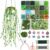 succulentlovers 5000PCS+ Green Glass Beaded Plant Kit, Beads for Beaded Plants Making, Green Leaf Flowers Crystal Beads Forever Plant Beaded for Succulent Plant DIY Craft Gifts(Flowerpot not included)