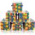 Suclain 6 Pcs Building Block Cube Storage Bins 11 Inch Fabric Classroom Cubby Organizer Bins with Handle Collapsible Basket Treasure Prize Box for Playroom Bedroom Room Daycare Birthday Party Decor