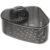 Suction Corner Storage Basket, for Kitchen Sink Bathroom Balcony, Press Install Sink Drainer Basket with Hollow Triangle Design, Heavy Duty PET Sponge Storage Rack, Transparent Black, 1 Pack