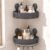 Suction Cup Corner Shower Caddy, No Drilling Aluminum Shelf for Bathroom, G