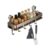 Suction Cup Shower Caddy, Bathroom Organizer with Hooks(50cm/19.7inch)