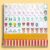 sudamao American Mahjong Tile Set, 160-Pc 4-Layer Orange Mahjong Travel Set