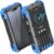 Sudrov Solar Charger Power Bank, 20000mAh Wireless Portable Charger with USB-C in/Output, QC3.0 Fast Charging 15W 4 Ports Outdoor Battery Pack Built-in LED Flashlight, for iPhone, Galaxy, iPad etc