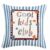 Sufamb Blue Striped Cool Kids Club Pillow Cover 18×18 Double-Sided