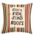 Sufamb Boho Colorful Striped Kids Classroom Pillow Cover 18×18 Double-Sided