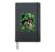 Sugar Skull St Patricks Day Irish Skull Leprechaun Beard Hardcover Journal, Black