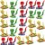 SUKIPIN Wacky Tracks Fidget Snake Transformable Sensory Toys Kids 24 Pack