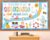 Summer Bulletin Board Decorations Set Reading is an Adventure June July Classroom Decorations Flamingo Books Paper Cutouts with Border for Summer VBS Back to School Library Home Chalkboard Wall Decor
