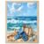 Summer Oceans Beaches Diamond Painting Kits for Adults Beginners 12×20 Inch, Watercolor Holidays Wave Slippers 5D Full Round Drill DIY Diamond Art Kit with Wooden Frame for Women Home Wall Decor Gift
