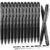 sunacme Retractable Erasable Gel Pens, 12 Solid Black Fine Point Erasable Pens Clicker, Make Mistakes Disappear, Perfect for Drawing, Writing, Planner & Crossword Puzzles (0.7mm, Pack of 12)