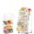 SUNALLY Kitchen Storage:Rolling Kitchen Cart+Stackable Storage Bins, White