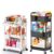 SUNALLY Rolling Cart:Makeup Cart+Baby Diaper Caddy Cart