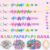 Suncalla 24 Pack Grandparents Day Keychain Craft Kits Grandparents Day Gifts Bulk DIY Beads Keychains Gifts from Grandkids for Nana Papa Fun Activities Jewelry Making Crafts