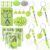 Suncalla 996 Pcs 24 Set Tennis Keychain Making Kit DIY Key Chain Crafts Tennis Gifts Bag Charms Adjustable Letter Beads Cards Strings Green Kit for Backpack Team Thank You Gift Sport Accessory