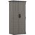 Suncast 22 Cubic Ft. Vertical Resin Outdoor Storage Shed with Lockable Double Doors, Weather-Resistant Multi-Wall Panels, Stoney