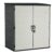 Suncast XL Vertical Storage Shed, 106 Cu Ft, Lockable Doors, Iron Ore Gray