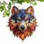 Suncatcher Puzzle – Acrylic Wolf Window Decor