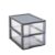 Sundis | Mini Storage Tower TAG TOWER A4 format – 2 drawers with label holder and anti-fall system – anthracite gray – 0457002
