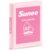 SUNEE 3 Ring Binder, 1/2 Inch D Ring, Clear View PVC-Free (Fit 8.5×11 Inches) for School or Office, Pink, 1 Pack