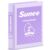 SUNEE 3 Ring Binder 1 Inch D Ring, Clear View Binder Three Ring PVC-Free (Fit 8.5×11 Inches) for School or Office Supplies, Light Purple, 1 Pack