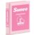 SUNEE 3 Ring Binder, 1 Inch D Ring, Clear View PVC-Free (Fit 8.5×11 Inches), Pink, 1 Pack