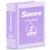 SUNEE 3 Ring Binder 3 Inch D Ring, Clear View Binder Three Ring PVC-Free (Fit 8.5×11 Inches) for School or Office Supplies, Light Purple, 1 Pack