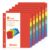 SUNEE 8 Tab Binder Dividers,Plastic Dividers for 3 Ring Binder,3 Ring Binder Dividers with Tabs for School Office Home Supplies,Bright Color, 6 Set