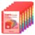 SUNEE 8 Tab Dividers with Pockets, Plastic Dividers for 3 Ring Binder, Subject Dividers with 2 Pockets, Binder Dividers for School Office Home Supplies, Bright Color, 6 Set