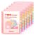 SUNEE 8 Tab Dividers with Pockets, Plastic Dividers for 3 Ring Binder, Subject Dividers with 2 Pockets, Binder Dividers for School Office Home Supplies, Soft Color, 6 Set