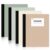 SUNEE Composition Notebooks – Wide Ruled Paper, 4 Pack Composition Book, 9 3/4″ x 7 1/2″, 80 Sheets/160 Pages, Assorted Morandi Colors, School & Office Supplies