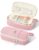 SUNEE Cute Pencil Case, Aesthetic Pen Pouch, Colored Large Pencil Bag with Zipper, Kawaii Stationery Storage and Organizer, School Supplies for Teen and Adult Girls, Pink
