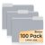 SUNEE File Folders Letter Size Gray, 100 Pack Manilla Folders 8.5 x 11 1/3-Cut Tabs, Colored File Folders Office Home School for Documents Files Paper