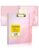 SUNEE Pink Marble 1 Inch 3 Ring Clipboard Binder with Dividers, Letter Size