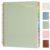 SUNEE Teacher Planner 2026-2027 Academic Year with 7 Periods, Jul 2026 – Jun 2027 Lesson Planner Book 8.5″x11″ School Agenda with Subjects, Teacher Calendar with Vegan Leather Cover, Color Tabs, Green