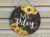 Sunflower Floral Book Teacher Door Sign, Personalized Classroom Hanger