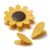 Sunflower Magnetic Chip Clips, Fridge Magnets, Adhesive Sheet, Yellow