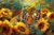 Sunflower Tiger Diamond Painting for Adults – 5D Diamond Art Kit,Full Diamond Gem Painting Crafts for Adults,DIY Wall Decor Crafts Gem Art 12×16 inches