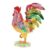 SUNGOOYUE Hand Painted Enamel Rooster Trinket Box, Crystal Rhinestone 5.5