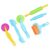 SUNGOOYUE Playdough Tool Kit, Plastic Clay Dough Tools 6pcs Colorful Roller and Cutters, DIY Modeling Clay Accessories for Toddlers Preschool Sensory Activities and Pottery Play